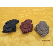 御剑窑之紫砂茶宠之长金蟾-(三兄弟)